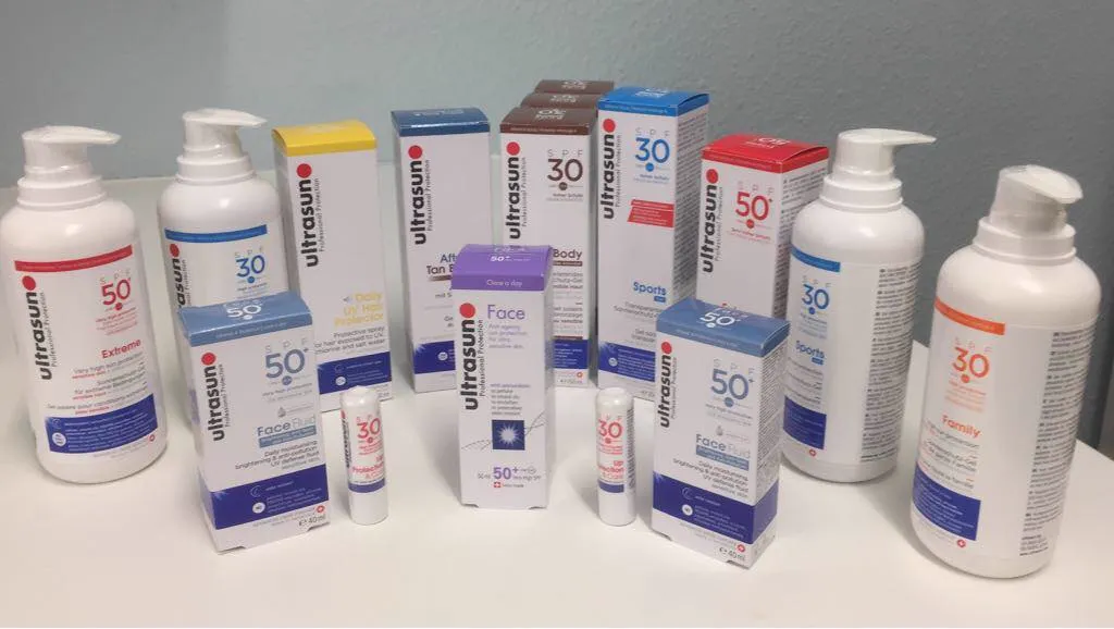 Sunscreen bottle for UV protection